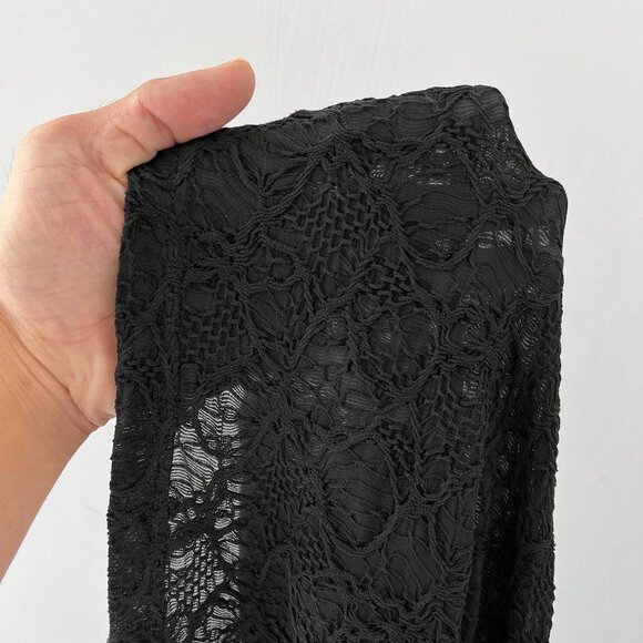 Black Sexy Women's All-Season Concert Rave Festival Rave Outfit Lace Skirts - Picture 6 of 6